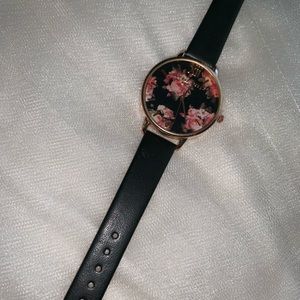 Floral face watch